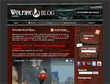 Tablet Screenshot of blog.wolfire.com